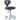 DIR Zen Adjustable Swivel Stool - BLACK / 21" - 28" Adjustable Seat Height + 6 Wheel Base