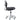 DIR Zen Adjustable Swivel Stool - BLACK / 21" - 28" Adjustable Seat Height + 6 Wheel Base