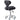 DIR Zen Adjustable Swivel Stool - BLACK / 21" - 28" Adjustable Seat Height + 6 Wheel Base