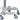 DIR Zen Adjustable Swivel Stool - WHITE / 21" - 28" Adjustable Seat Height + 6 Wheel Base