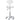 DIR Zen Adjustable Swivel Stool - WHITE / 21" - 28" Adjustable Seat Height + 6 Wheel Base