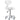 DIR Zen Adjustable Swivel Stool - WHITE / 21" - 28" Adjustable Seat Height + 6 Wheel Base