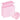 Disposable 3-Ply Earloop Face Masks - Pink / 100 Count MEGA Pack - Fashionable Pink Color!