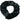 Disposable Hair Scrunchie - Non-Woven - Black / 12 Pack