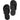 Disposable Pedi Slippers / 12 Pack (Black)