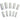 DL Professional French Nail Tip Kit / 300 Pieces