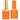 DND DC Duo Gel - #2540 Orange Soda / Soak-Off Gel Polish 0.6 oz. + Nail Lacquer 0.6 oz.