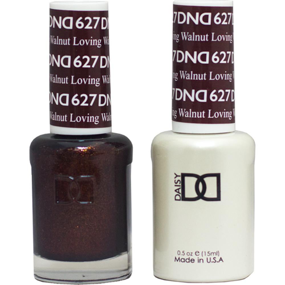 DND Duo - #627 Loving Walnut / Soak-Off Gel Polish 0.5 oz. + Nail