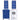 DND Duo - #794 Rock N Blue / Soak-Off Gel Polish 0.5 oz. + Nail Lacquer 0.5 oz.
