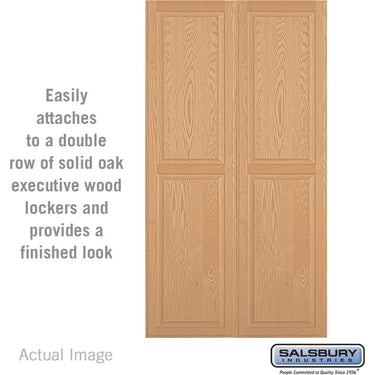 Double End Side Panel - for 24 Inch Deep Solid Oak Executive Wood Locker by Salsbury – Default Title by Salsbury