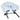 Drape Face Cover / Blue
