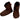 Eco-Fin™ Paraffin Alternative - Herbal Booties / Chocolate / Size XL - Fits Men 10-12.5 and Women's Size 9 and Up - 1 Pair