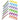 Encore 2-Tone Foam Toe Separators / Mixed Colors / 720 Pair Mega Case (TS-M6SD)