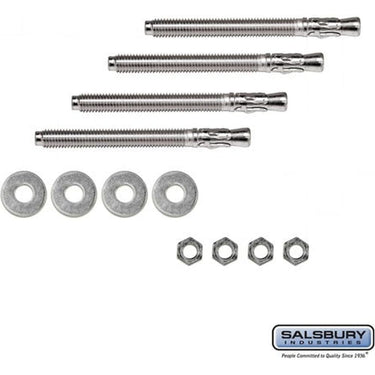 Expansion Wedge Anchor Pedestal Mounting Kit - to Install Enclosure / Pedestal to Existing Concrete - for Cell Phone Locker Enclosures and Pedestals by Salsbury – Default Title by Salsbury