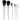 Fantasea 5 Piece Professional Cosmetic Brush Set