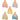 Fold Up Pedi Slippers - Assorted Colors / 360 Pairs