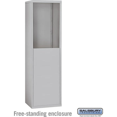 Free-Standing Enclosure for #19158-15 - Recessed Mounted Cell Phone Lockers - Aluminum by Salsbury – Aluminum by Salsbury