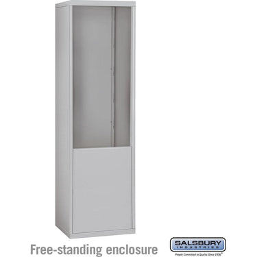 Free-Standing Enclosure for #19178-21 - Recessed Mounted Cell Phone Lockers - Aluminum by Salsbury – Aluminum by Salsbury