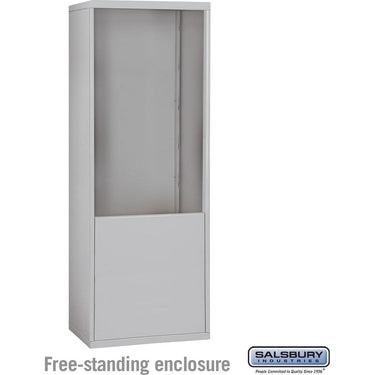 Free-Standing Enclosure for #19178-24 and #19178-28 - Recessed Mounted Cell Phone Lockers - Aluminum by Salsbury – Aluminum by Salsbury