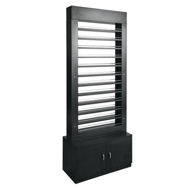 Freestanding Polish Display with Storage Cabinets / Available in Black, Embossed White, or Gray by Whale Spa
