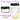 Frosted Jars with Black Cap and Writeable Labels - 0.17 oz. / 500 Pack
