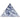 Gold Magic Rayon Triangle Veils Black