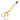 Gold Scissor Hair Clip
