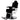 Grande Barber Chair with 27" Base Heavy Duty Hydraulic Pump by Pibbs