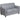Gray Leather Guest Loveseat / Reception Loveseat by BIGA