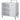 Harlow Glass-Topped Compact Reception Desk / White Laminate by HANS Equipment