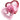 Heart Dappen Dish, Glass - Hot Pink by DL Pro