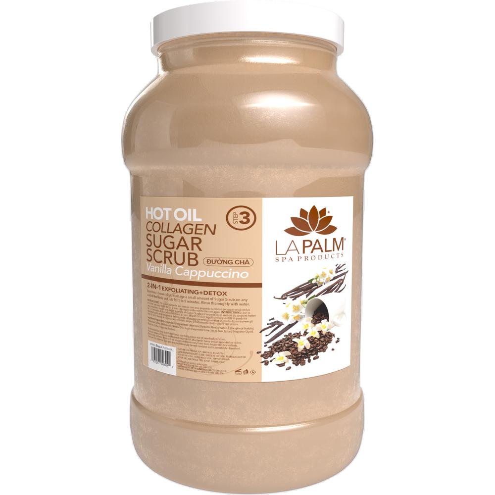Hot Oil Collagen Sugar Scrub - Vanilla Cappuccino / 1 Gallon by La