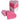 Intrinsics Heart Shaped Cellulose Compressed Sponges - Pink - 2.75" / 75 Count
