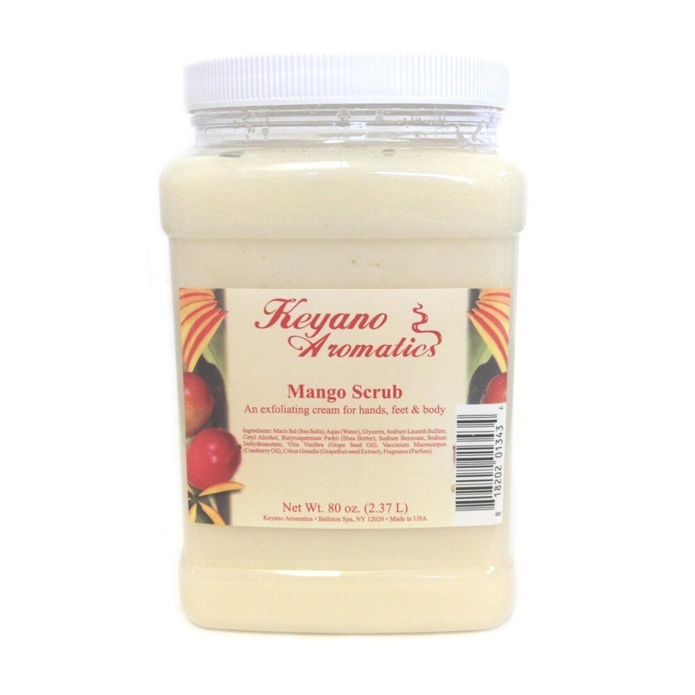 Keyano Aromatics Mango Scrub 80 Oz: Ultimate Spa Glow