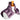 Kozi - Comforting Shoulder Wrap / Material: Velour / Size: 17"L x 16"W / Color: Amethyst