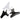 Latina - Butterfly Clamps - Wide - Black & White - 3-1/4"