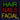 LED Sign - Hair Nails Facial / 27"H x 27"W x 1"D