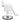 Ledger Modern Heavy-Duty Styling Chair / White by HANS Equipment