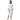Luxury Hotel Velour Kimono Robe / White / 48"L and 59" Sweep