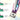 MelodySusie Acrylic Nail Clippers 4 in 1 Kit - Rainbow