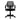 Mid-Back Black Mesh Spa/Salon Technician Chair with Arms by BIGA