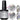 Mirror Chrome Nail Powder + Holographic Pigment + 2-in-1 Top & Base Coat - Showstopper Trio - Kit