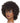 Naomi Manikin Head / 100% Human Hair / 16"-18" Hair Length / Level 2 Black Textured Hair by Diane Mannequins