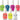 Neon Collection Nail Lacquers / 7 Color Set by Color Club