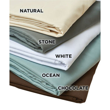 NRG Premium Microfiber Fitted Sheets - White, Natural, Dark Chocolate or Ocean / 120 GSM / 36"W x 77"L with a 7" Drop by NRG
