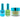 NuRevolution Lavish 4-in-1 - LED/UV Soak Off Gel Polish 0.5 oz. + Nail Lacquer 0.5 oz. + Acrylic - Dipping - Sculpting Powder 2 oz. - #LMS102 Kiwi Kool