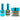 NuRevolution Lavish 4-in-1 - LED/UV Soak Off Gel Polish 0.5 oz. + Nail Lacquer 0.5 oz. + Acrylic - Dipping - Sculpting Powder 2 oz. - #LMS103 Glimmering Gems