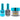 NuRevolution Lavish 4-in-1 - LED/UV Soak Off Gel Polish 0.5 oz. + Nail Lacquer 0.5 oz. + Acrylic - Dipping - Sculpting Powder 2 oz. - #LMS112 Midnight Wish