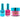 NuRevolution Lavish 4-in-1 - LED/UV Soak Off Gel Polish 0.5 oz. + Nail Lacquer 0.5 oz. + Acrylic - Dipping - Sculpting Powder 2 oz. - #LMS65 Flame Fruit