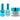 NuRevolution Lavish 4-in-1 - LED/UV Soak Off Gel Polish 0.5 oz. + Nail Lacquer 0.5 oz. + Acrylic - Dipping - Sculpting Powder 2 oz. - #LMS75 Mint Magic